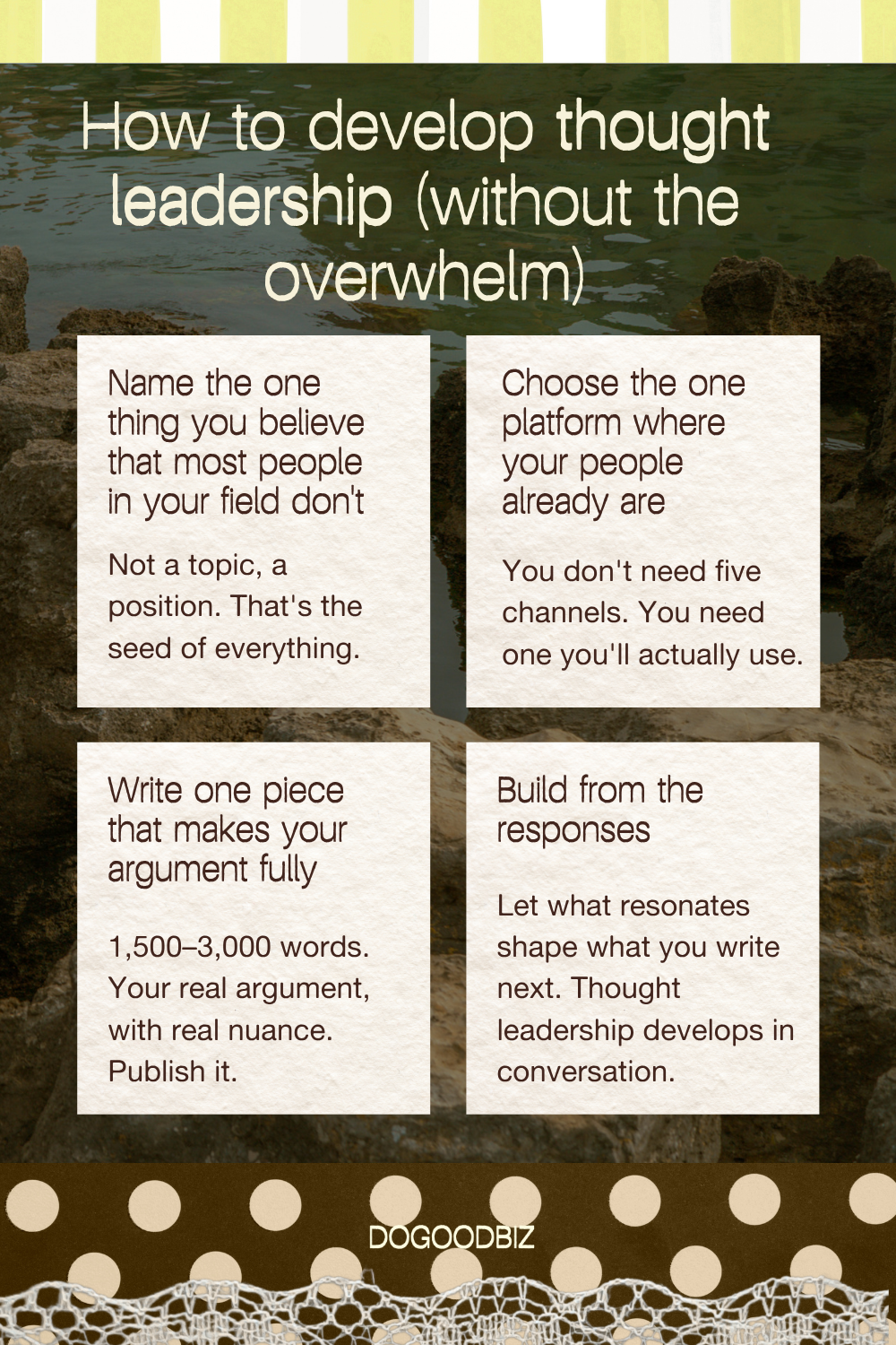 4 Steps to develop your thought leadership presence