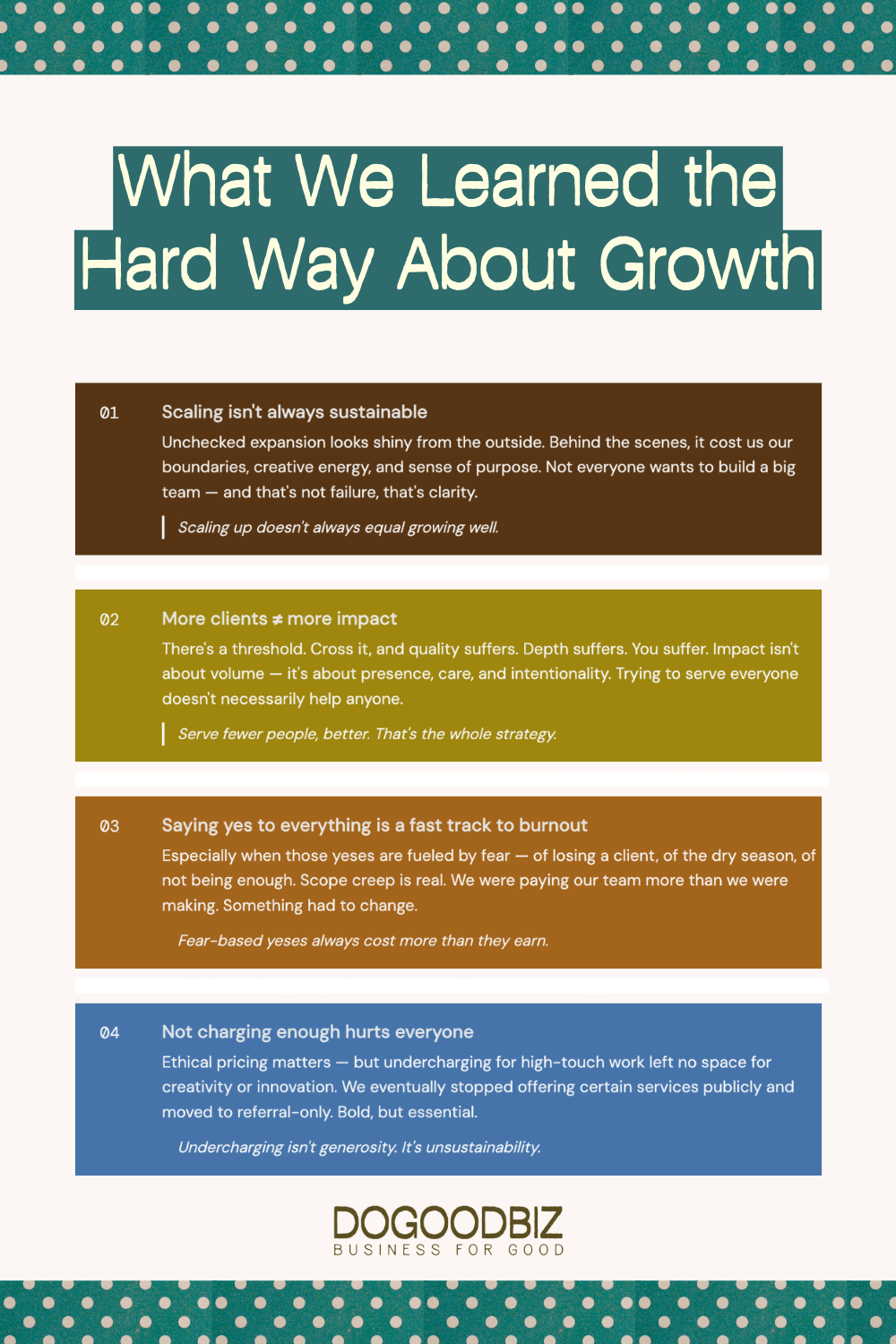 What We Learned the Hard Way About Growth