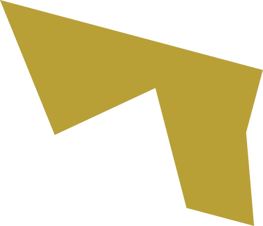 A black background with a large, irregularly shaped, gold-colored polygon.