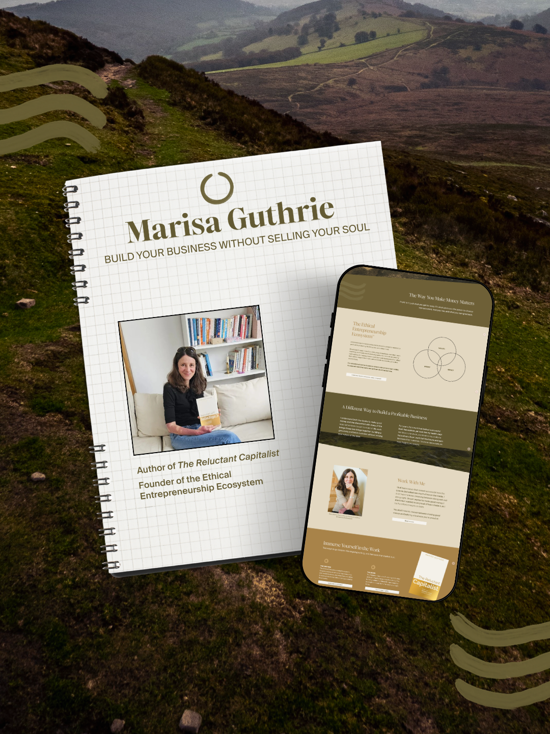 ethical entrepreneur branding and web design by dogoodbiz studio