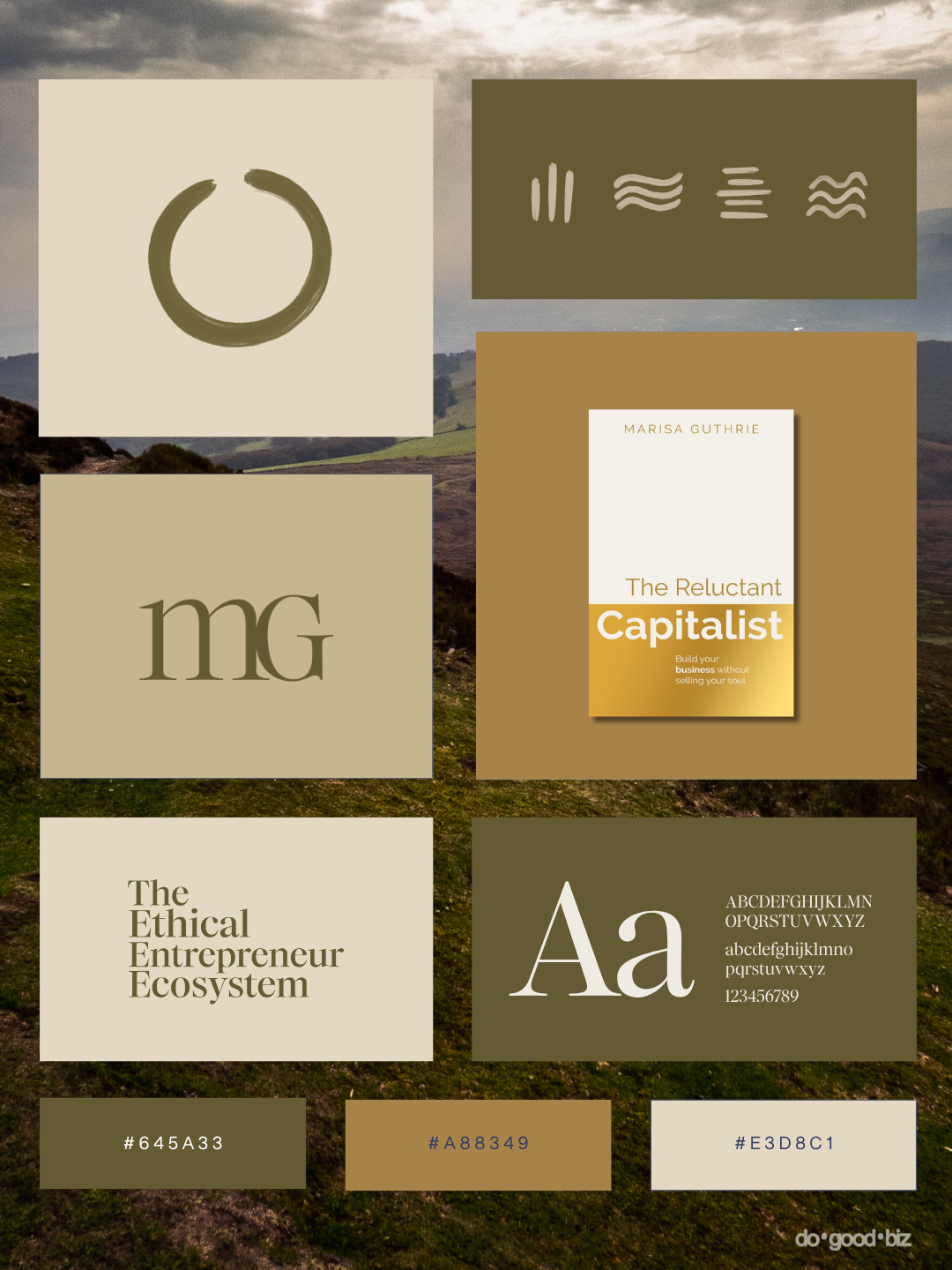 brand guide for ethical business coach Marisa Guthrie