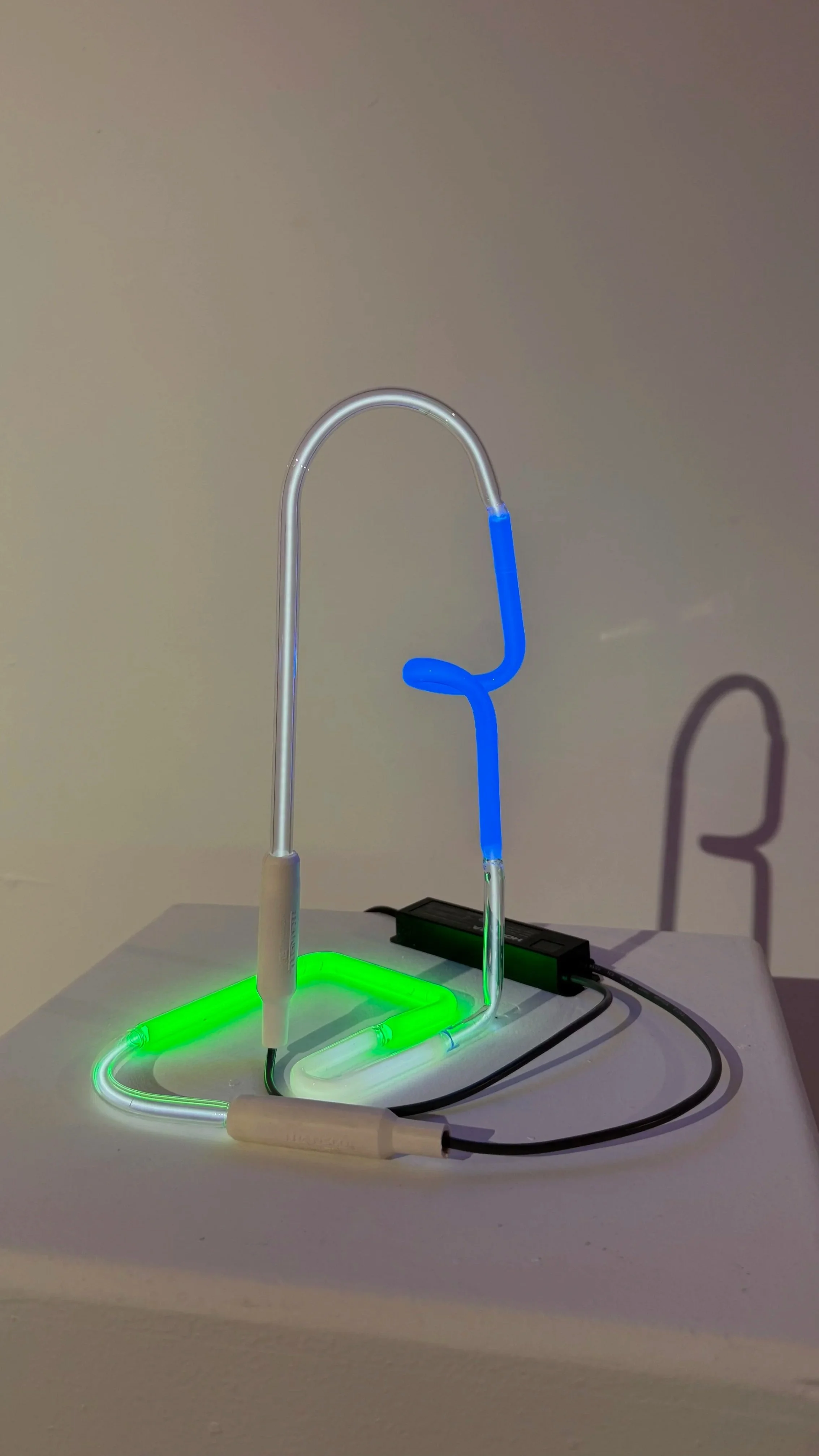 Lamp with Nose, glass tubing with krypton and phosphor, 2025