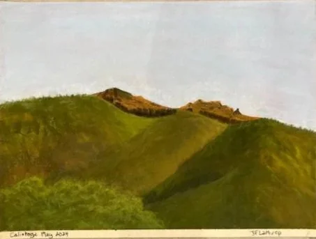 Calistoga, Pastel, 9” x 12” May 2024
UNFRAMED
