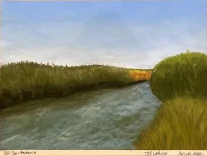 Off San Antonio, Pastel, 9"x12" July 2024
UNFRAMED