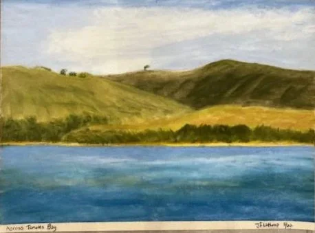 Across Tamales Bay, Pastel, 9"x12" March 2022
UNFRAMED
