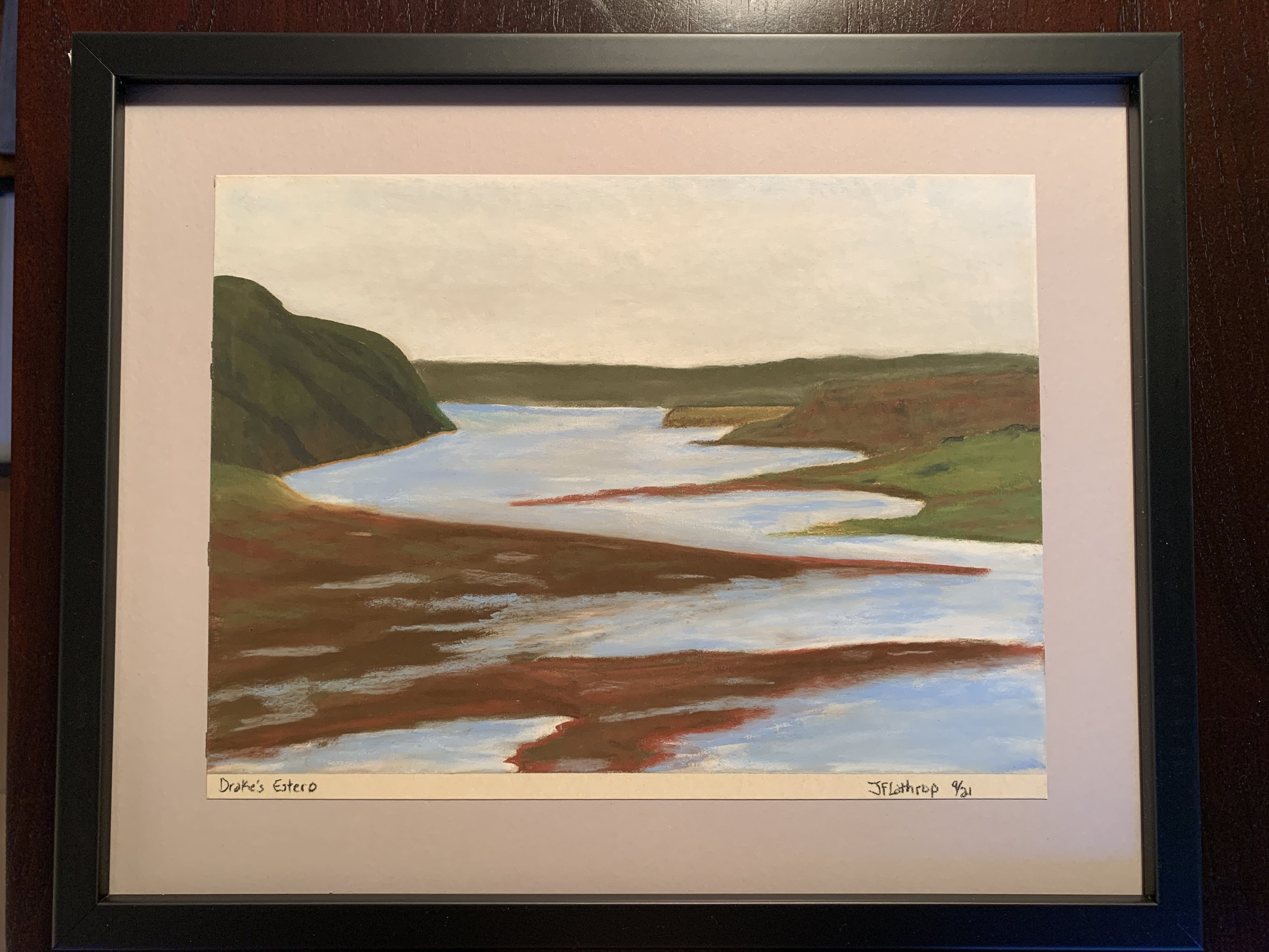 Drakes Estero, September, Pastel, 2021