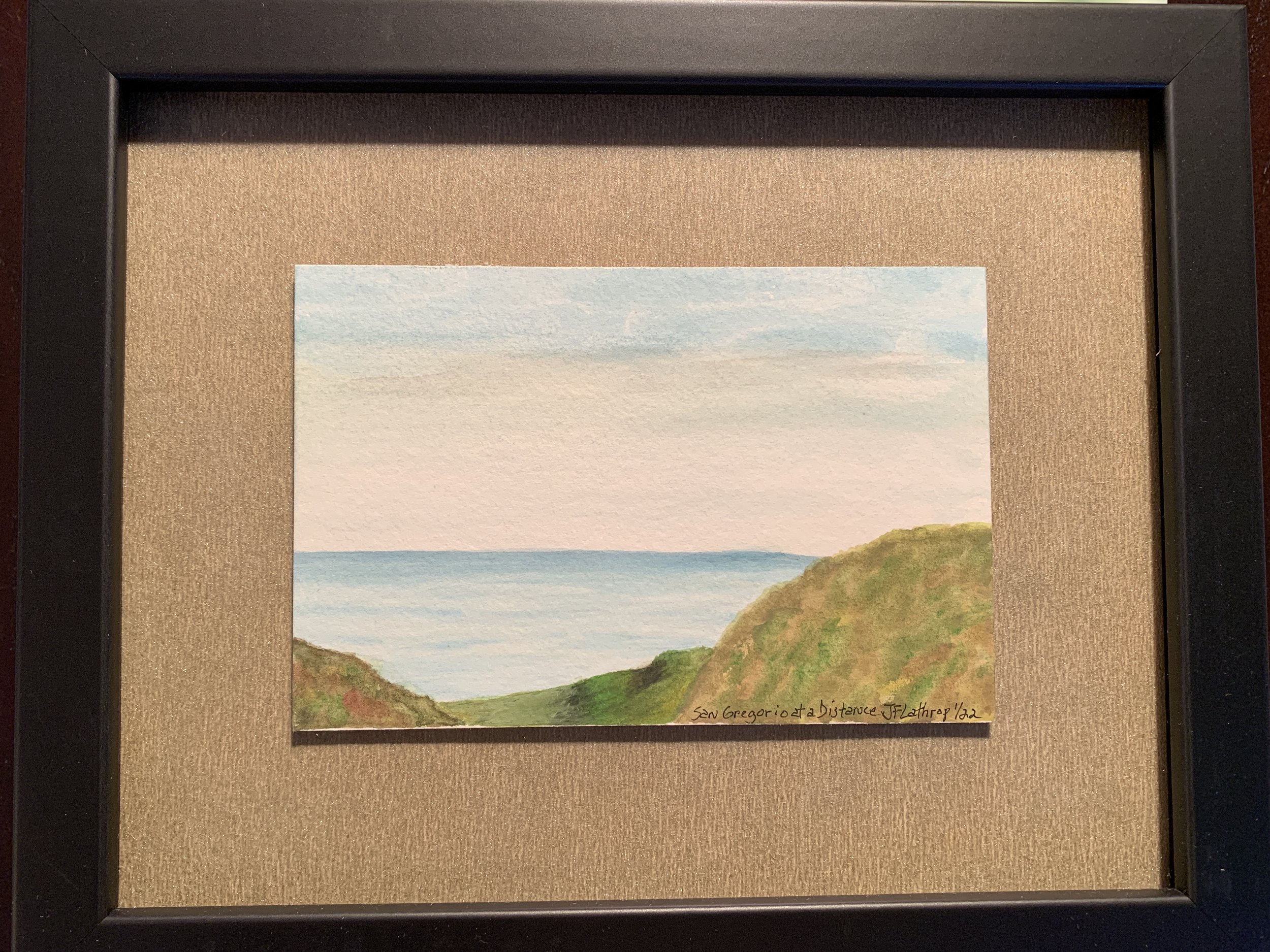 San Gregorio, January, Watercolor, 2022