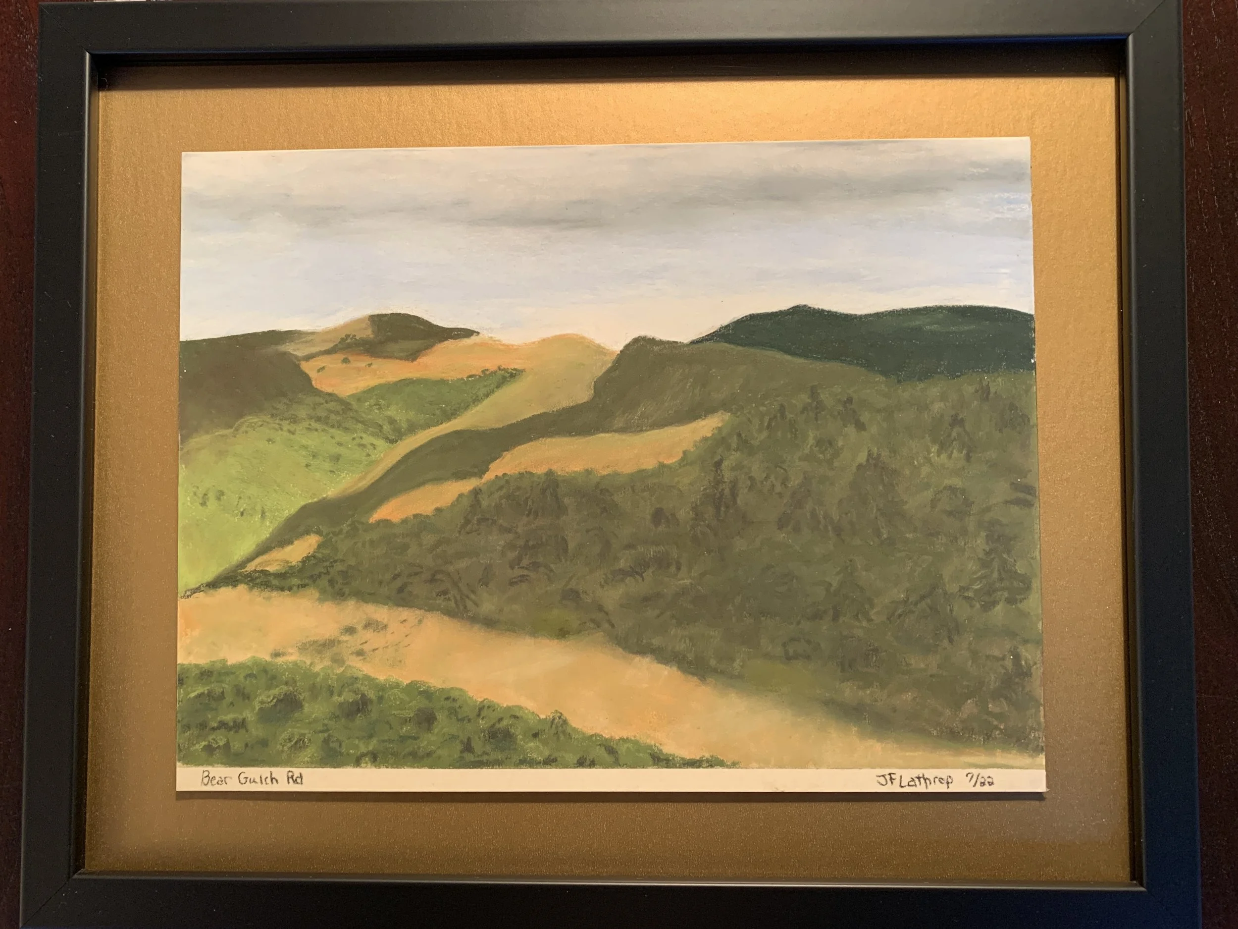 Bear Gulch Road - July, Pastel, 2022