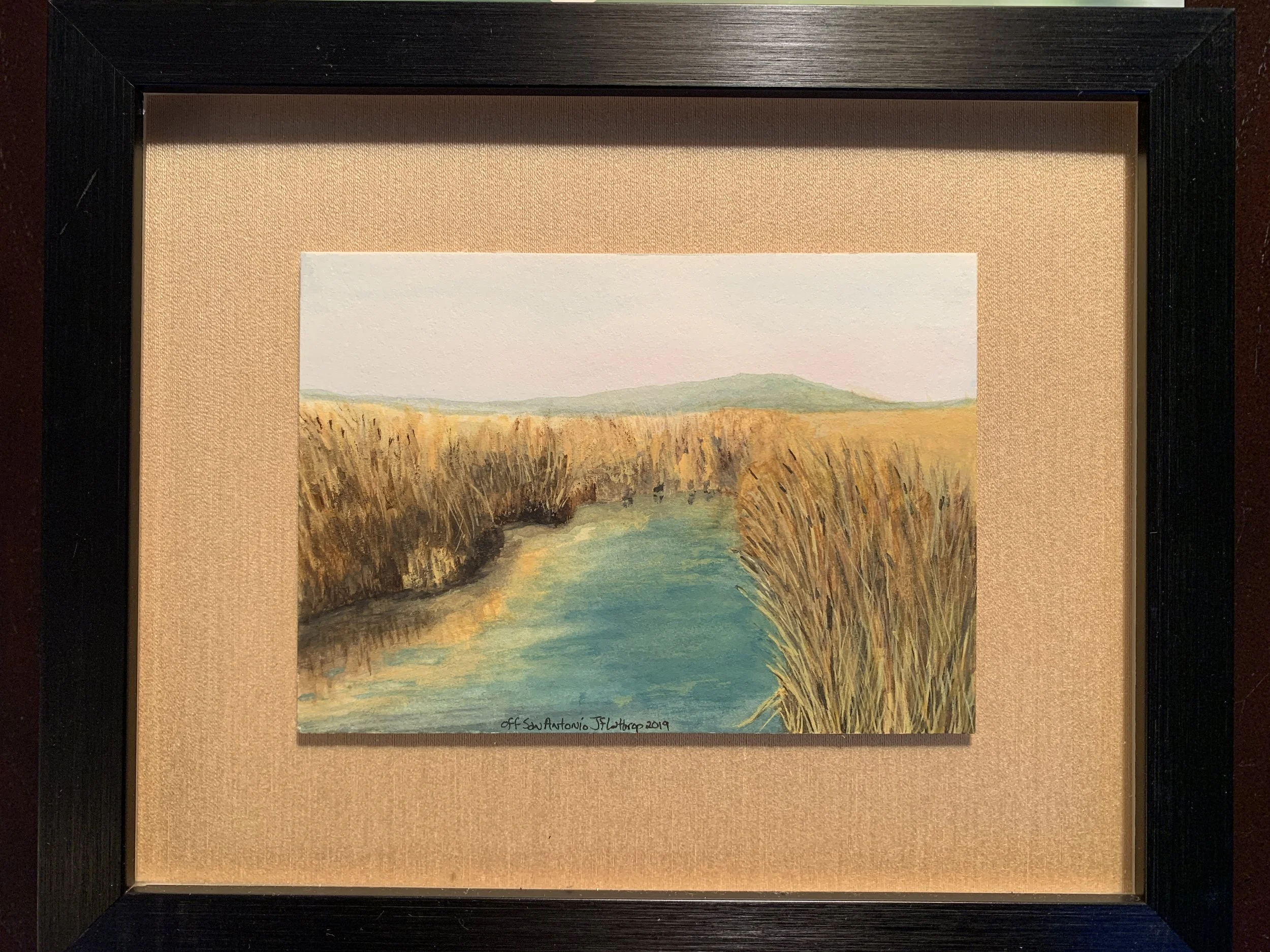 Off San Antonio Rd, Palo Alto, Watercolor, 2019