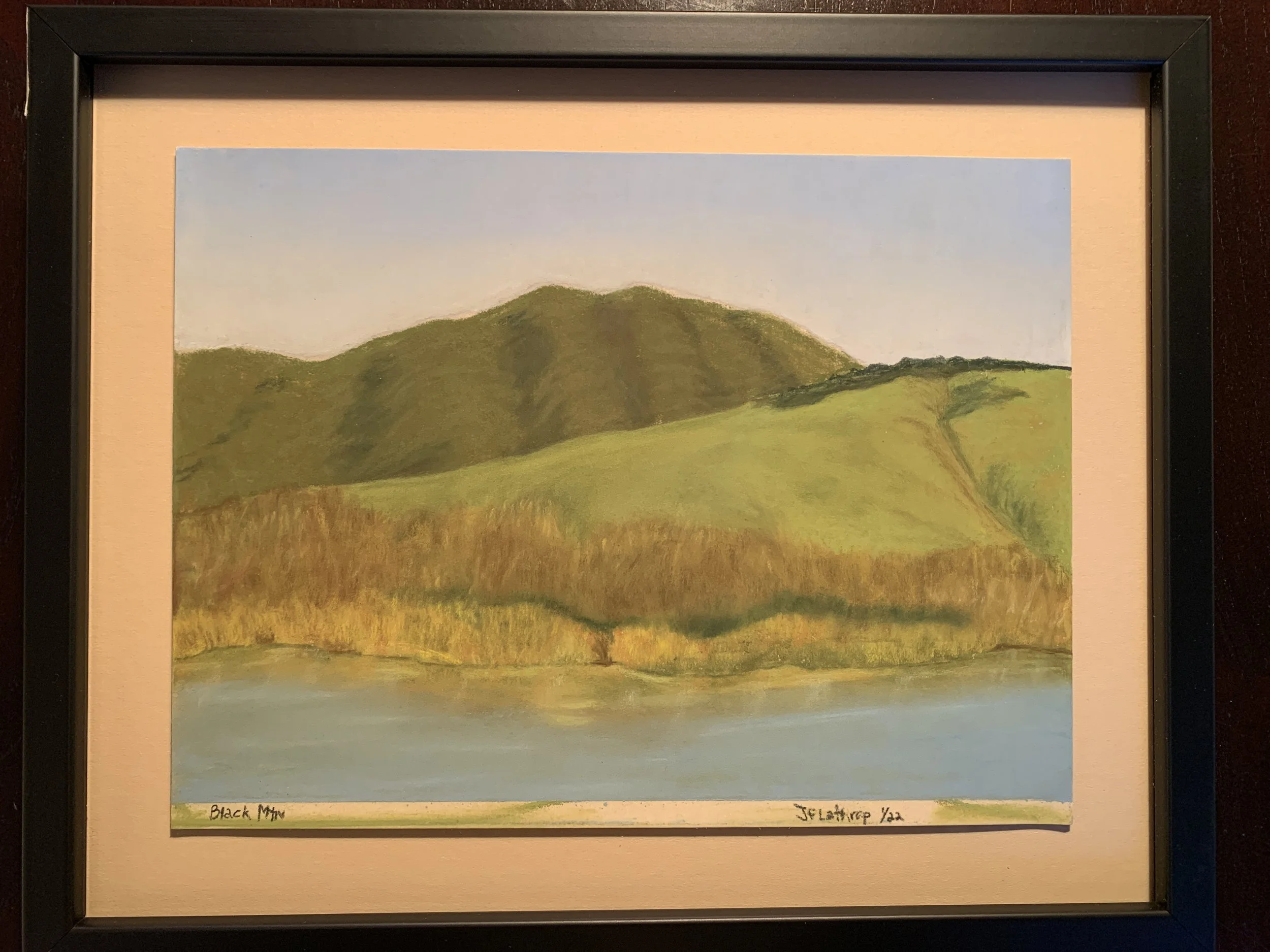 Black Mountain - January, Pastel, 2022