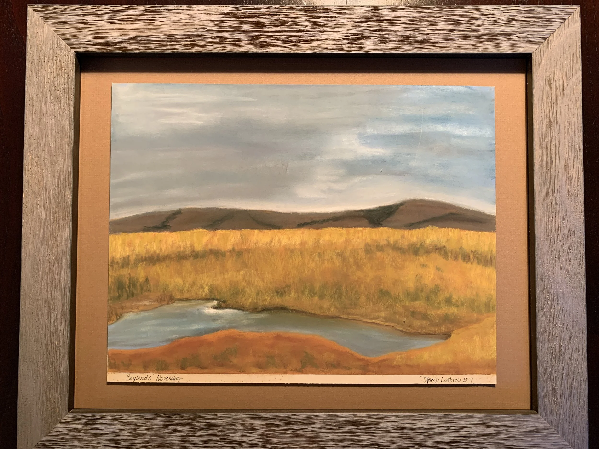 Bay Lands - November, Pastel, 2019