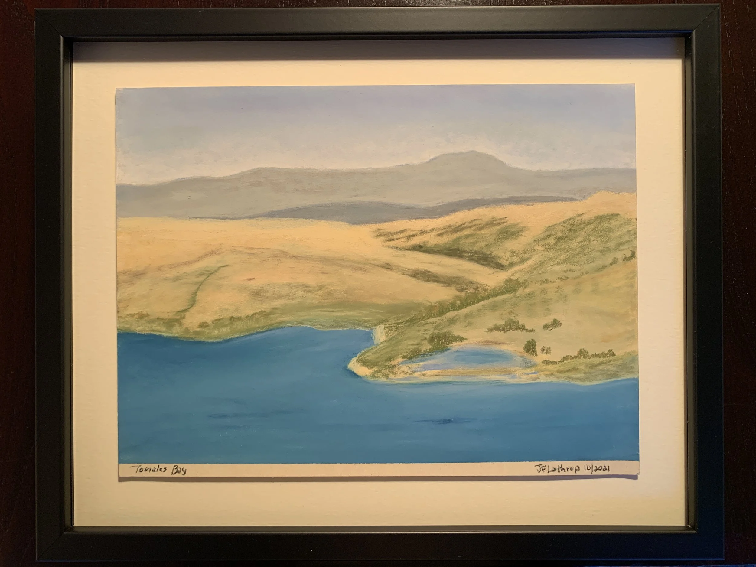 Tomales Bay, - October, Pastel, 2021