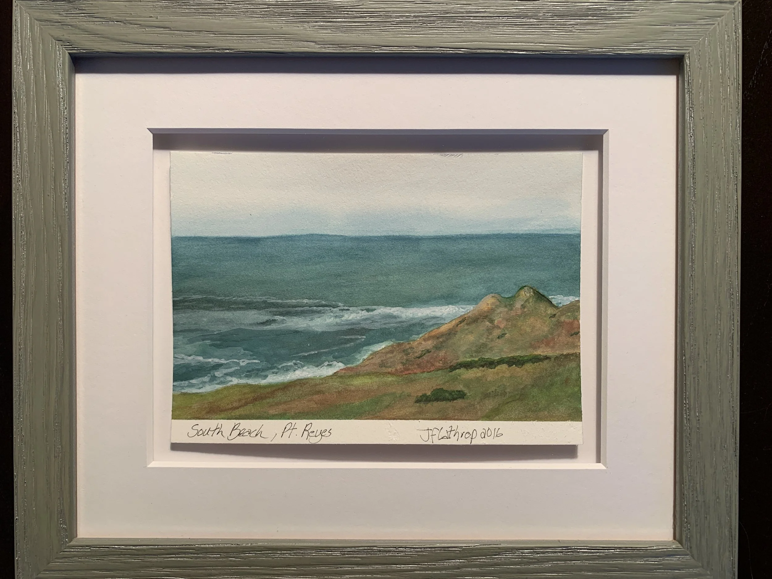 South Beach - Point Reyes, Watercolor, 2016