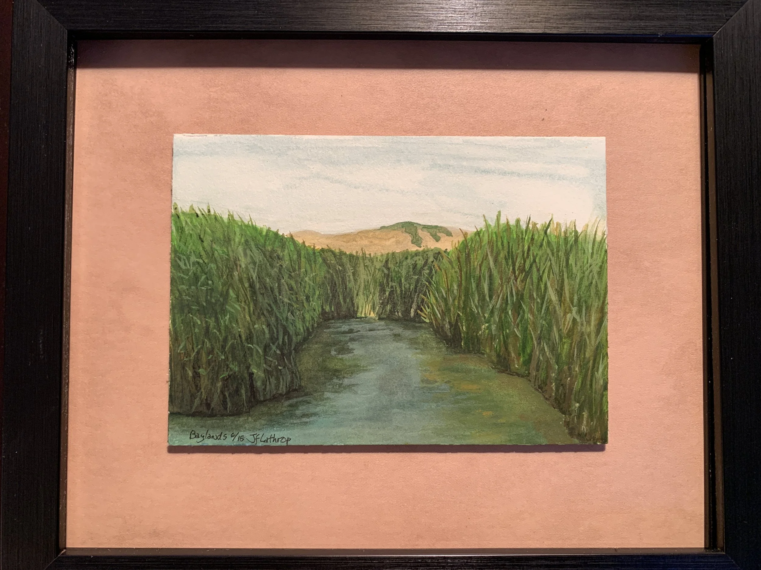 Bay Lands, Palo Alto, Watercolor, 2015
