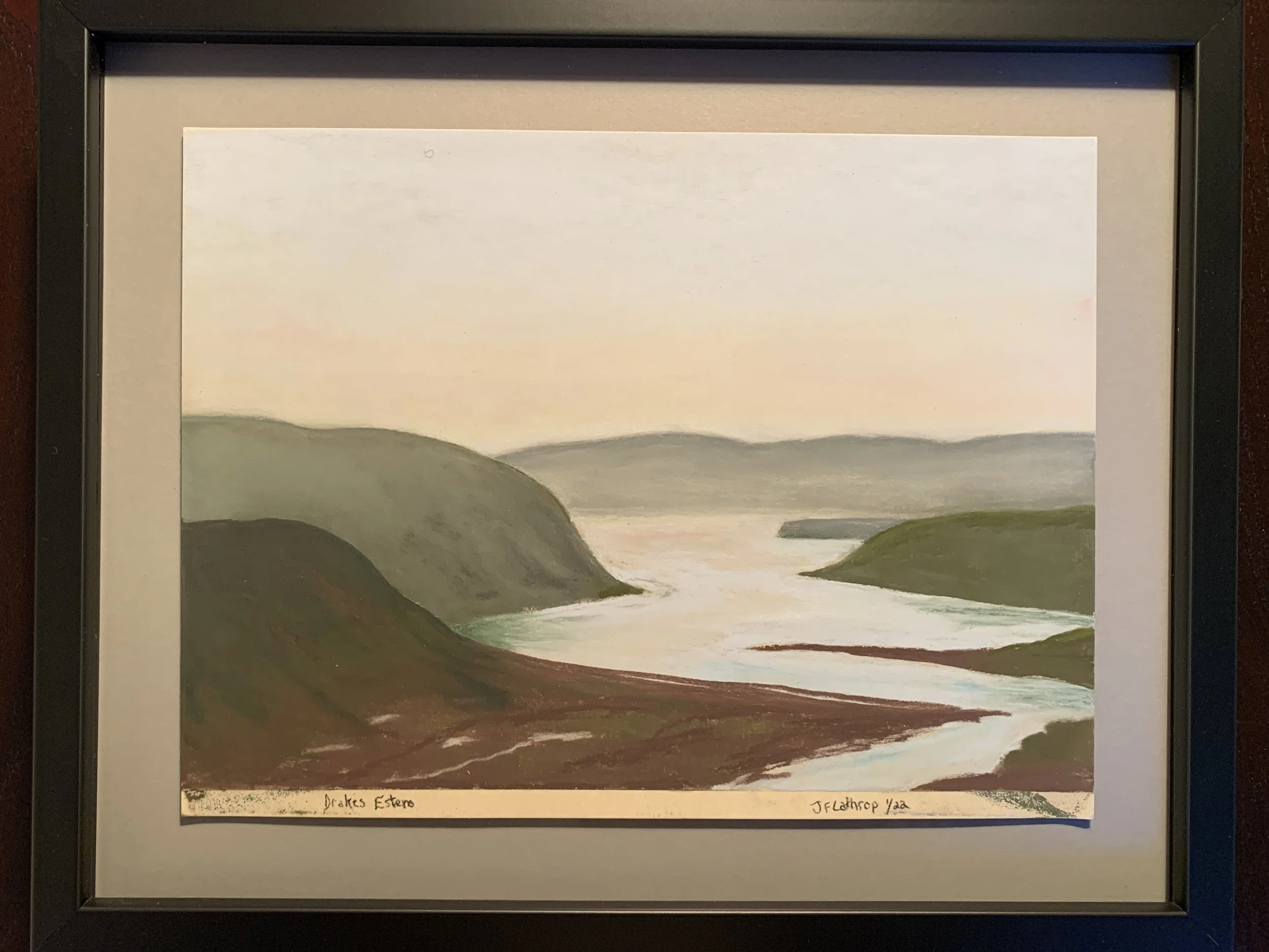 Drakes Estero - January, Pastel, 2022