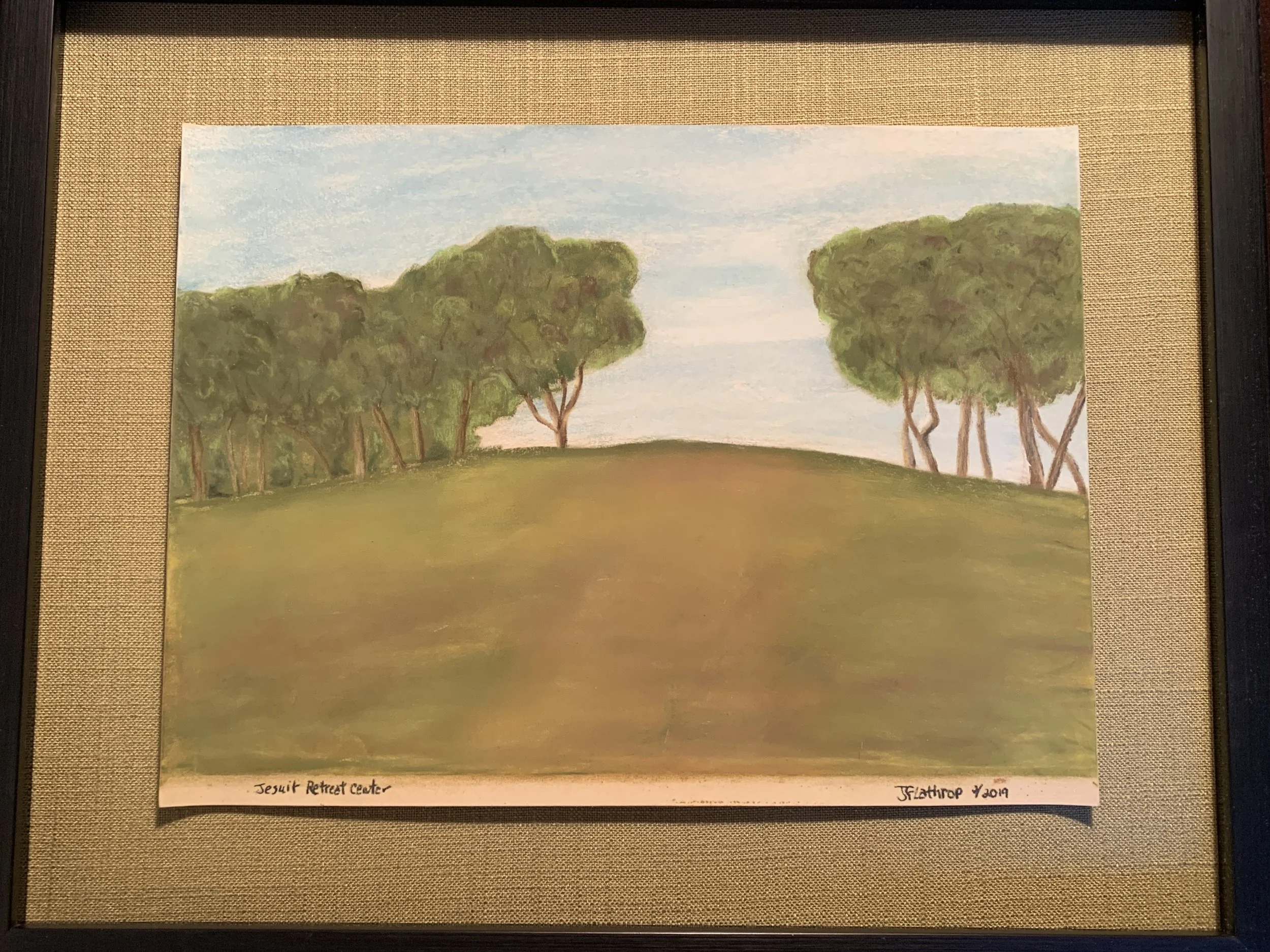 Jesuit Retreat Center, Los Altos, Pastel, 2019