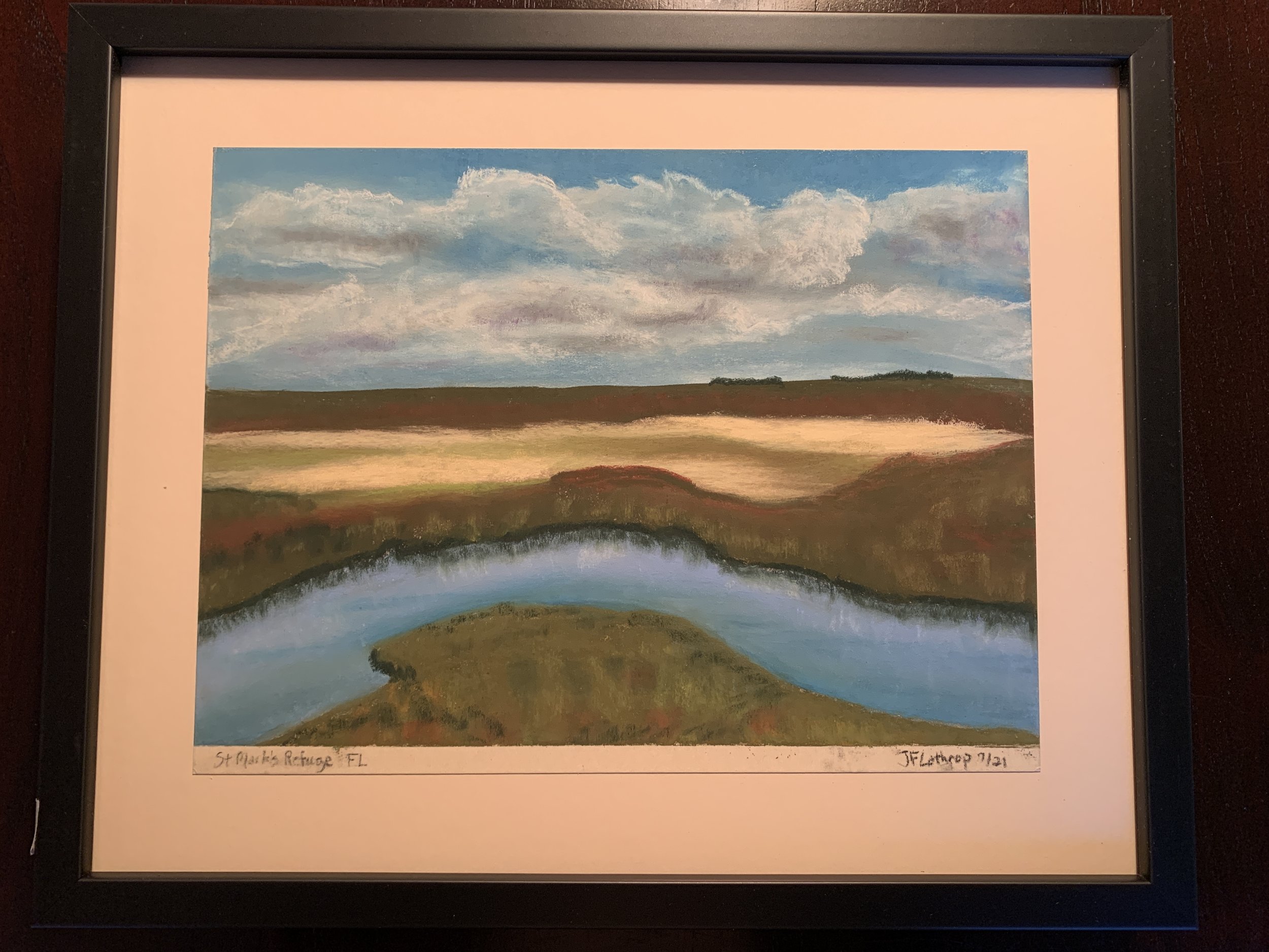 St Mark's Refuge, FL, Pastel, 2021