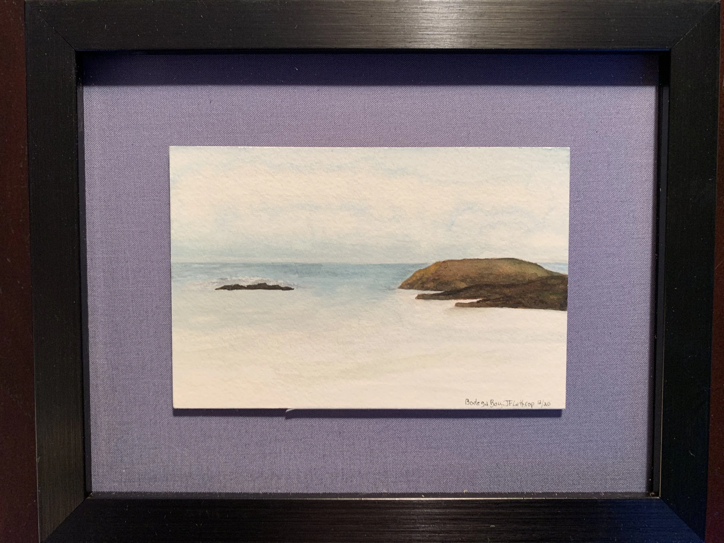 Bodega Bay, CA - December, Watercolor, 2020
