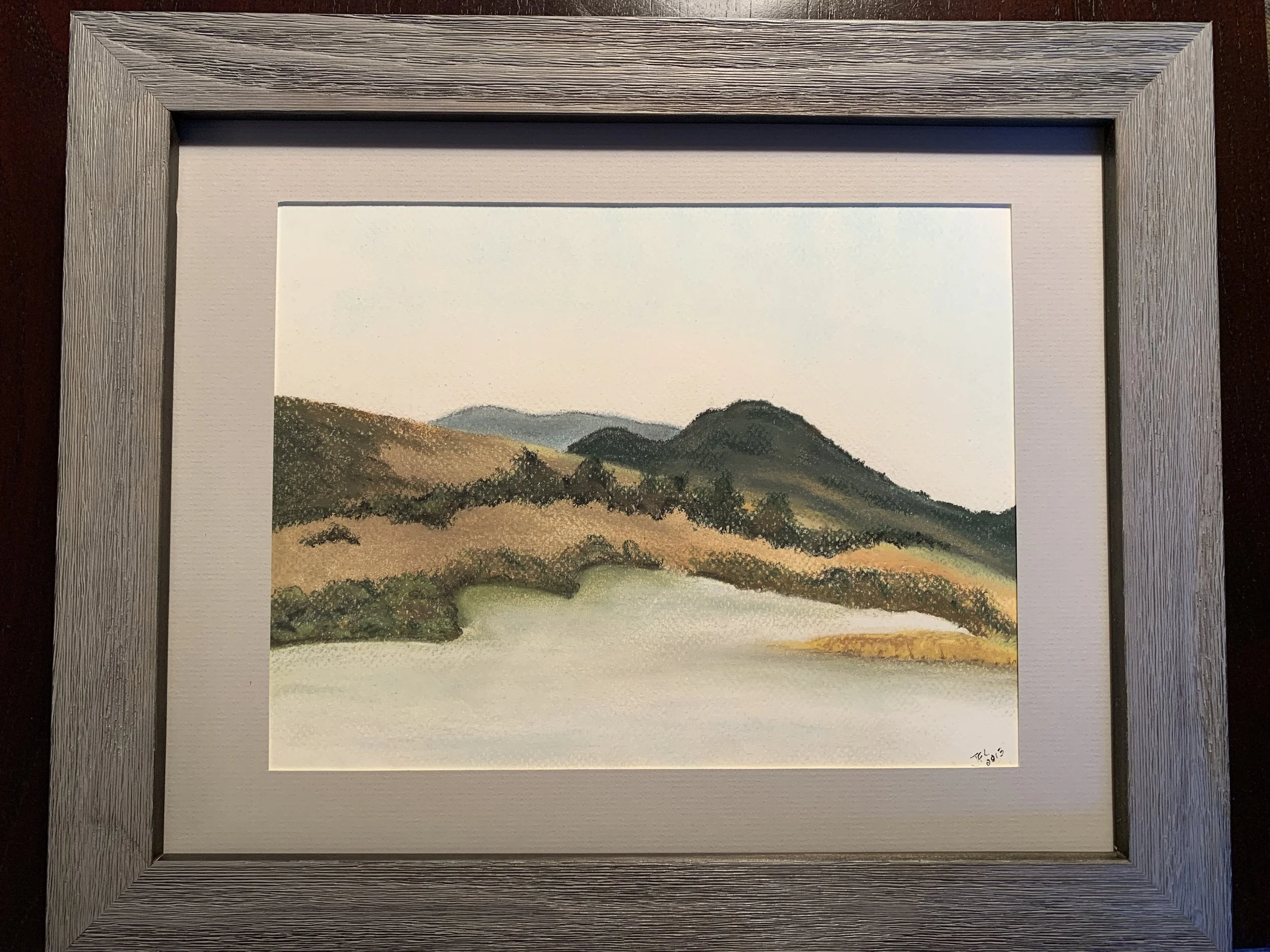 Tomales Bay, CA Pastel, 2013
