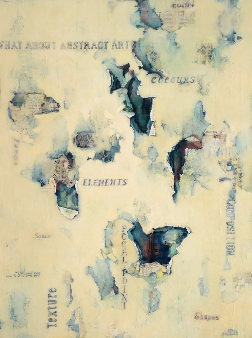 What about Abstract Art?, 30" x 40", mixed media on canvas 