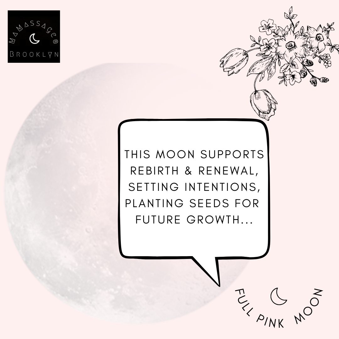 The full pink moon can help restore your rhythms… 