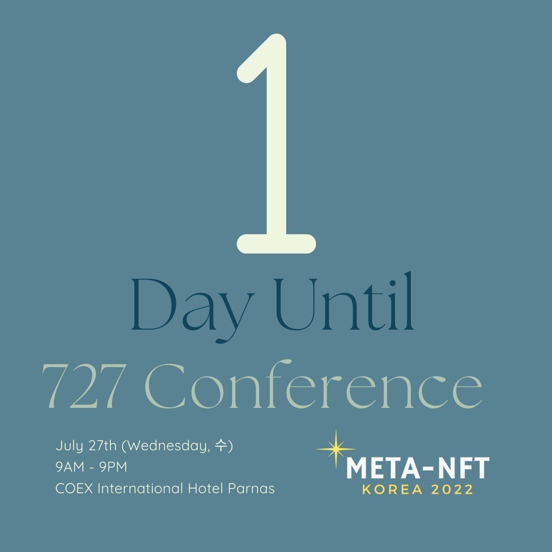#metanft727 Tomorrow is the big day! We are so excited to see everyone from 9AM-9PM. If you want to be shared on our social media tomorrow, use the hashtag above.