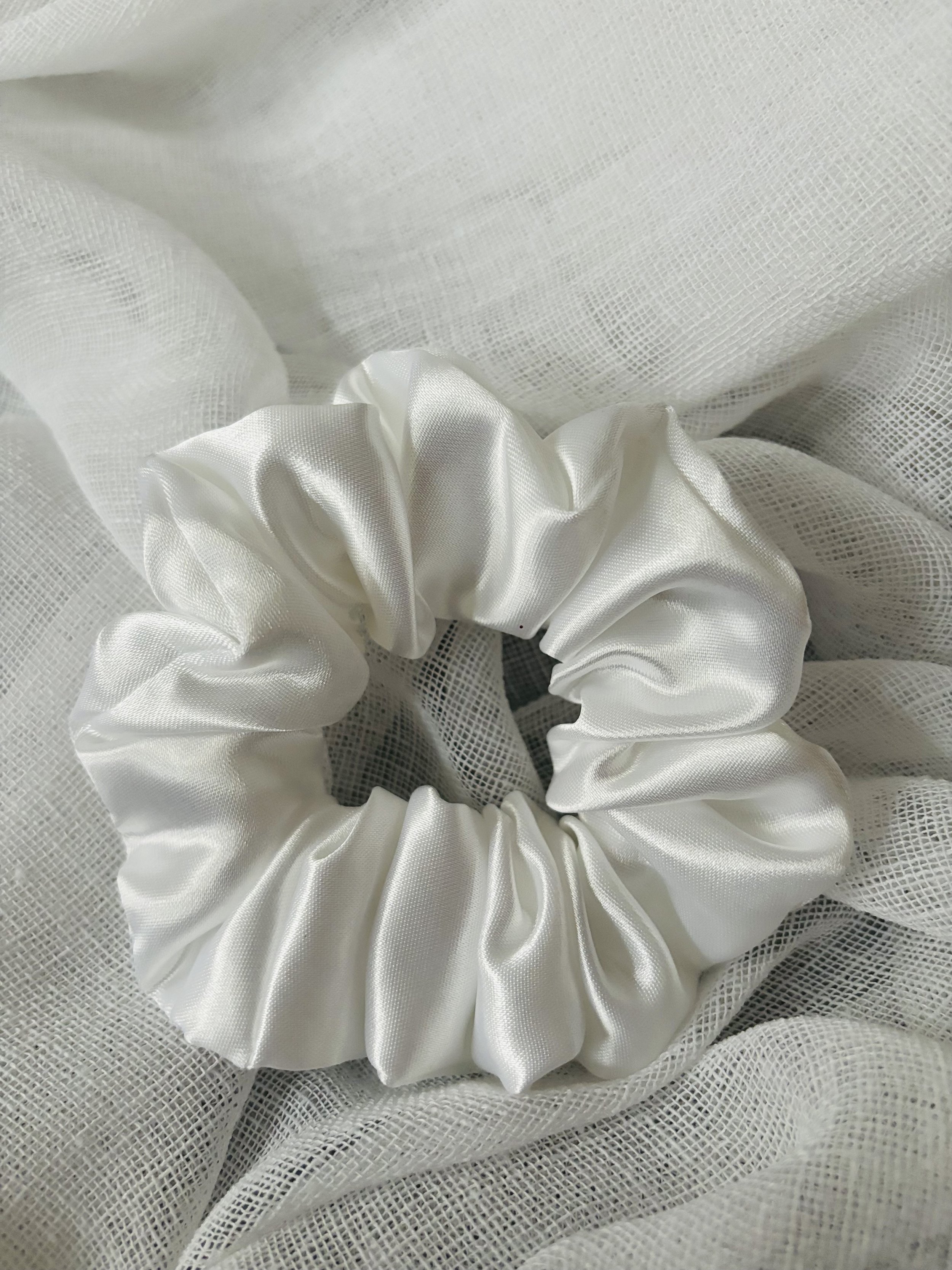 Bright White Scrunchie