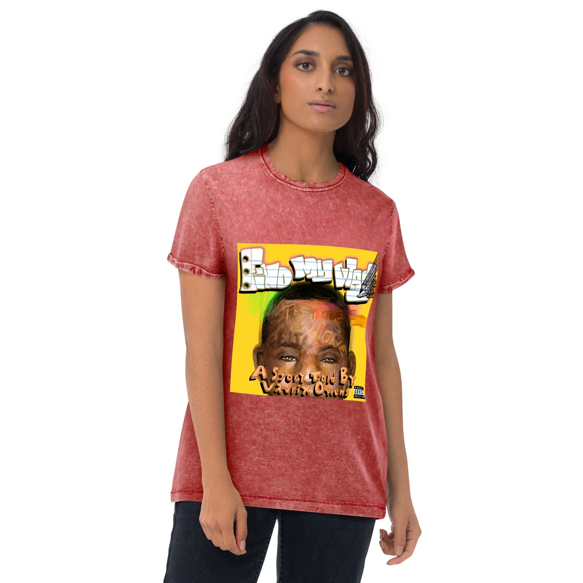 unisex-denim-t-shirt-garnet-red-front-6482455be9730.jpg