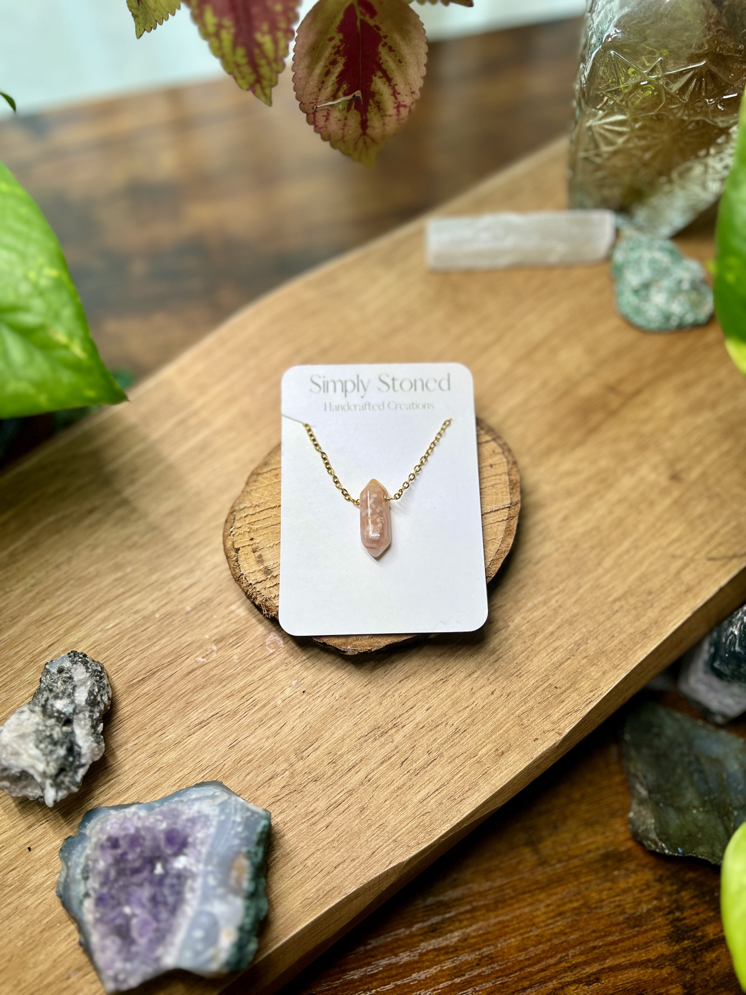 The Sunset - Agate Point Pendant