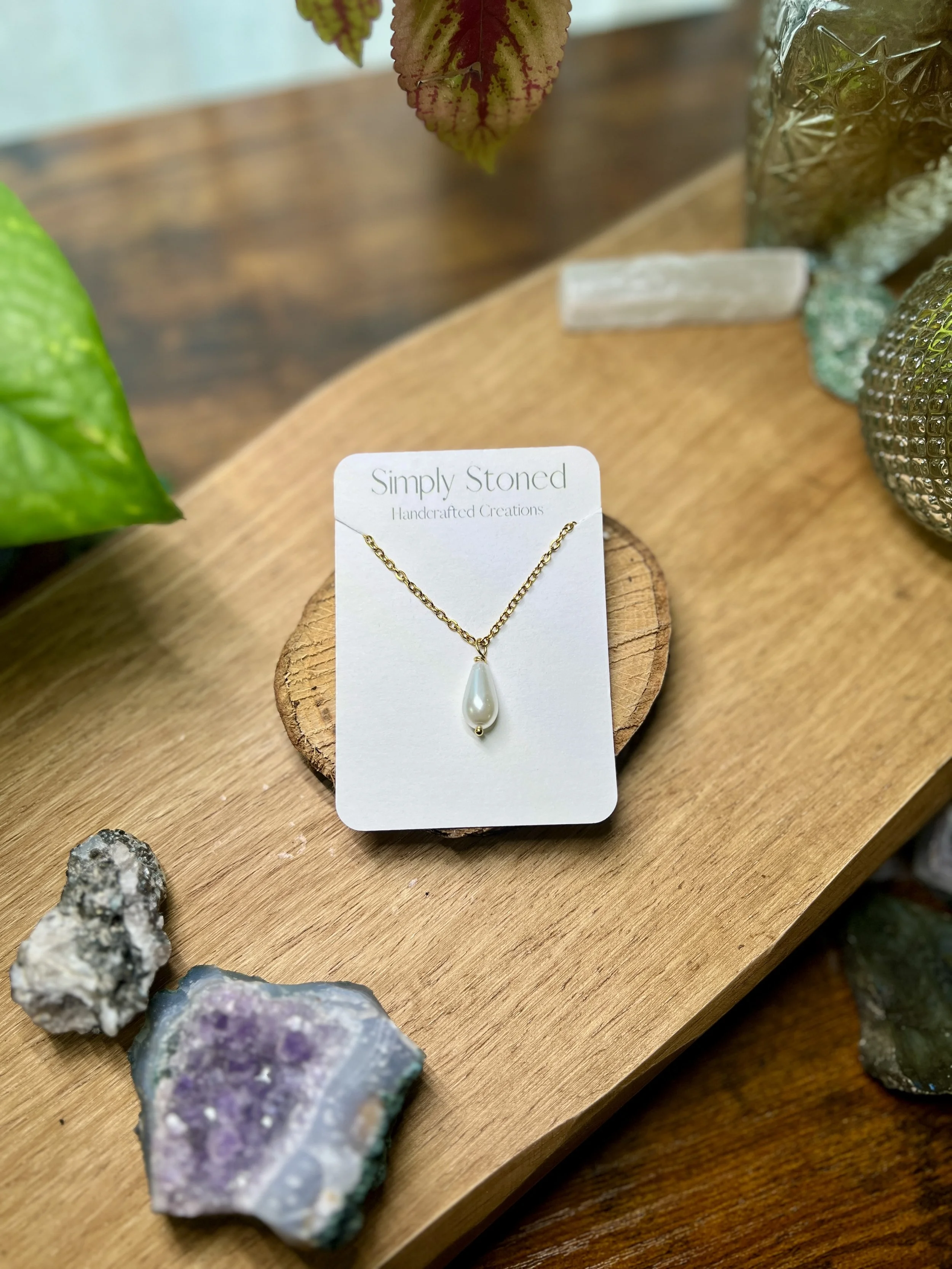 Teardrop Pearl Pendant