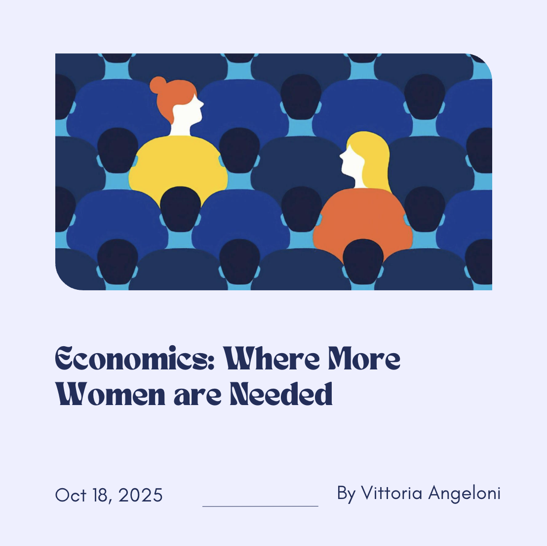 Economics: Where More Women Are Needed