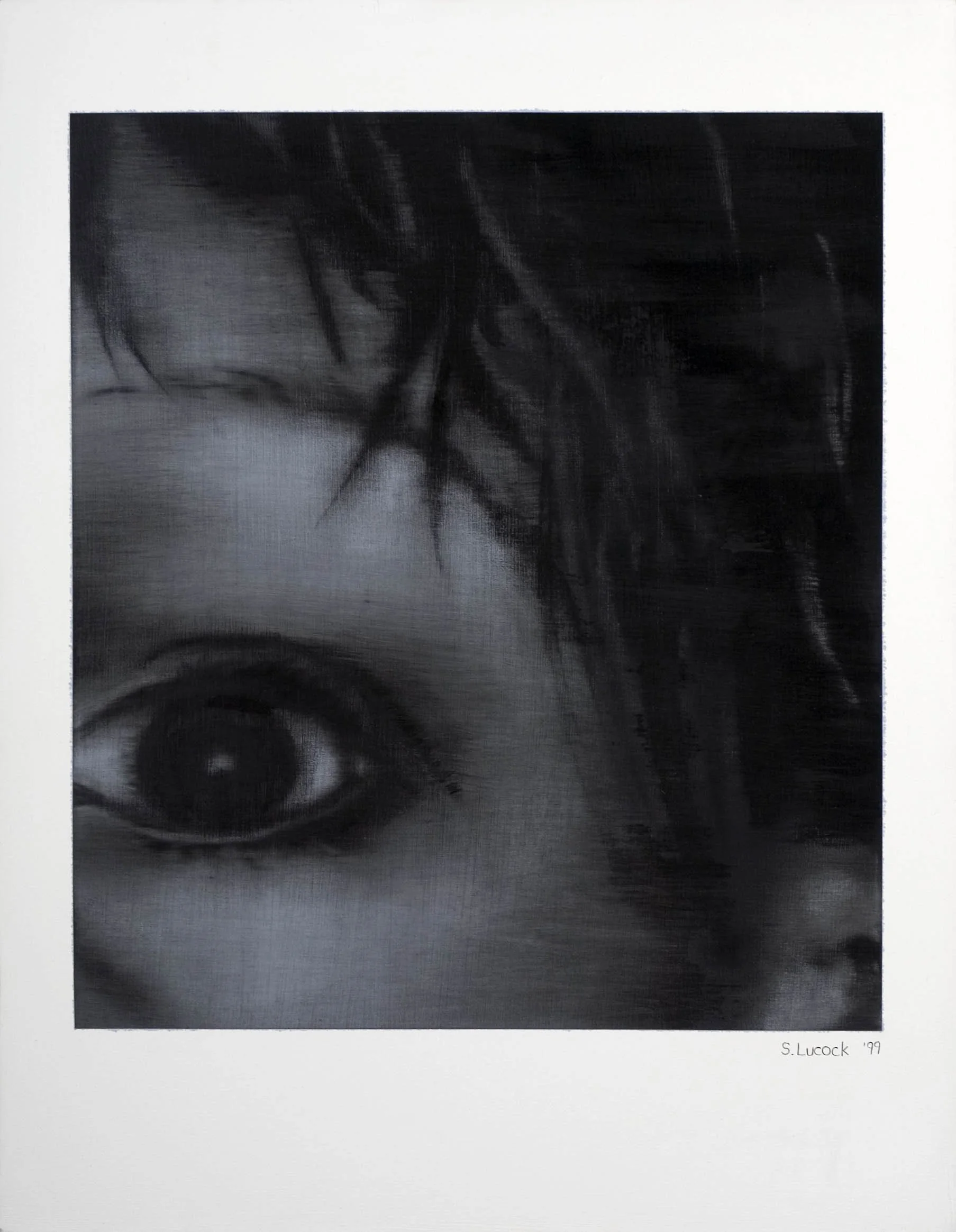 Self portrait, oil on canvas