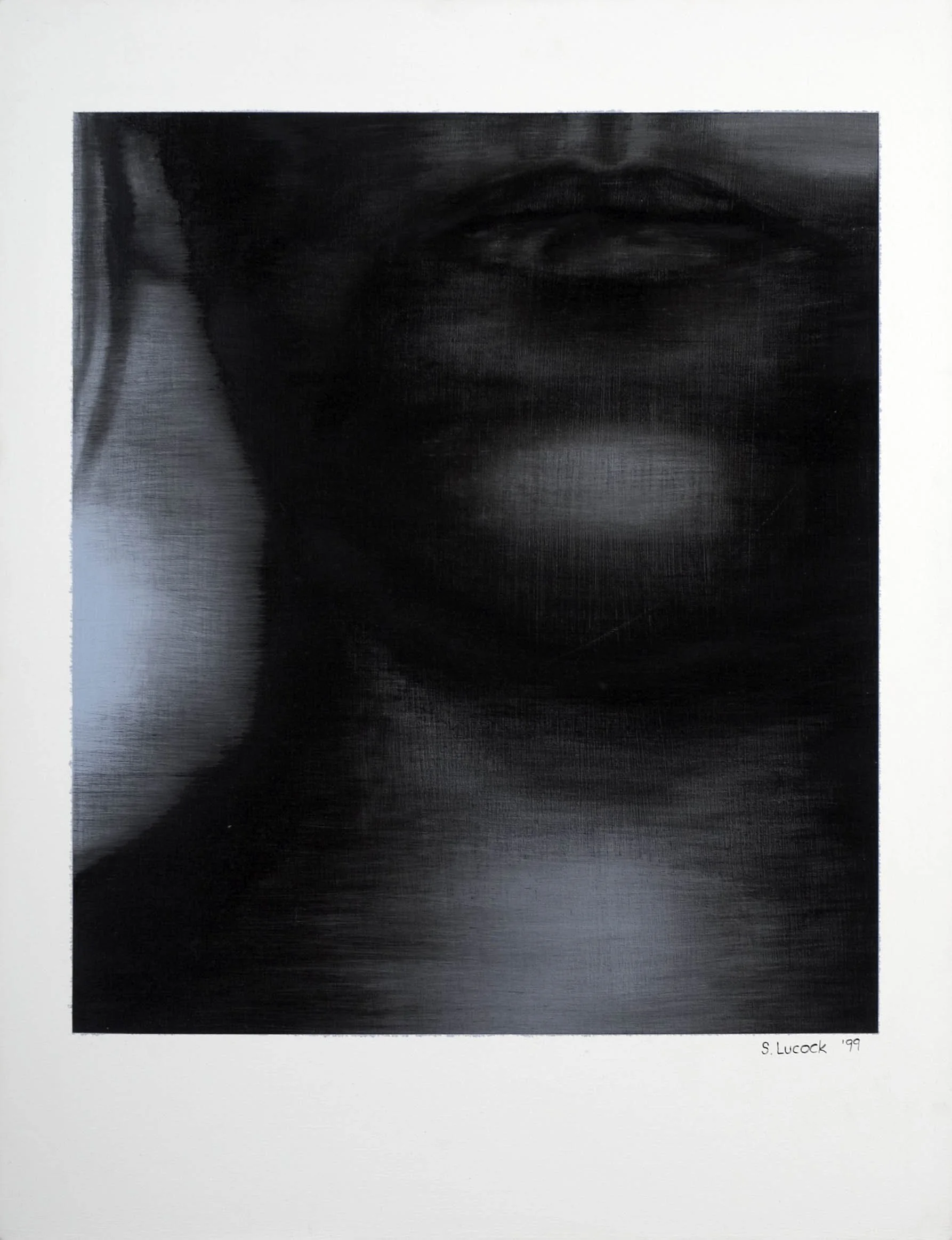 Self portrait, oil on canvas