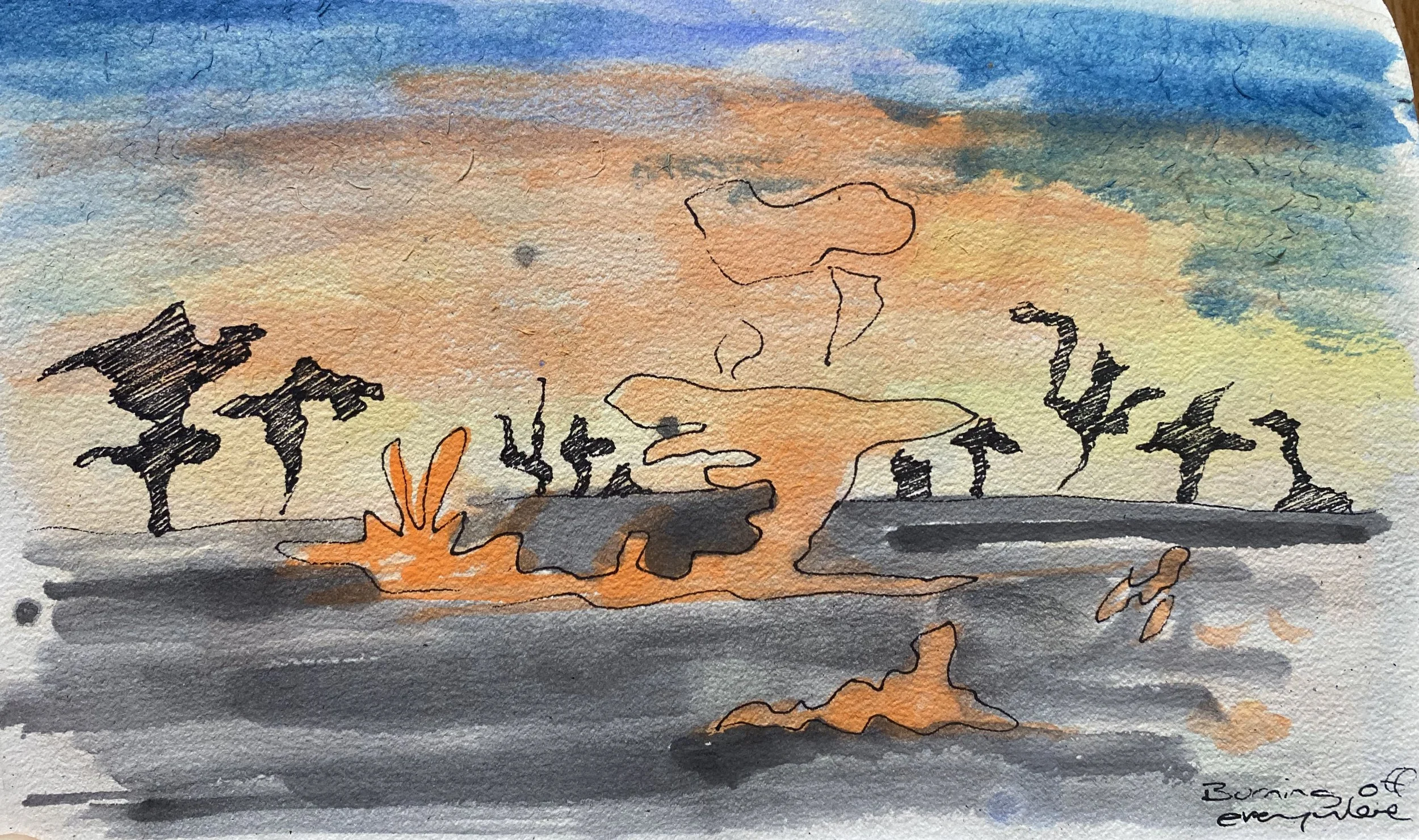 Burning off, Kakadu, NT, Australia