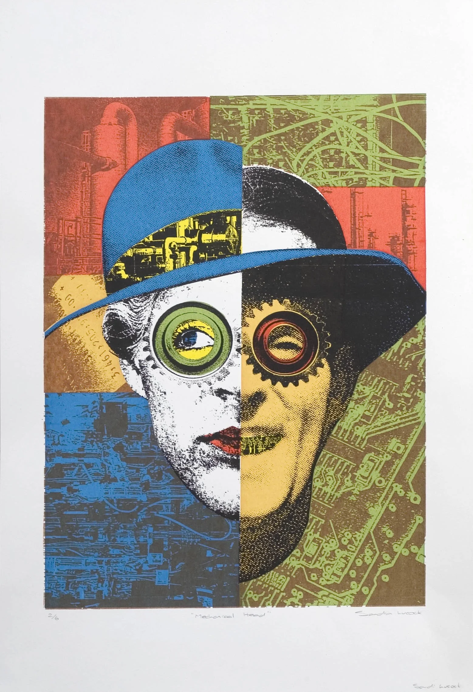 Gemini I am, screen print on paper