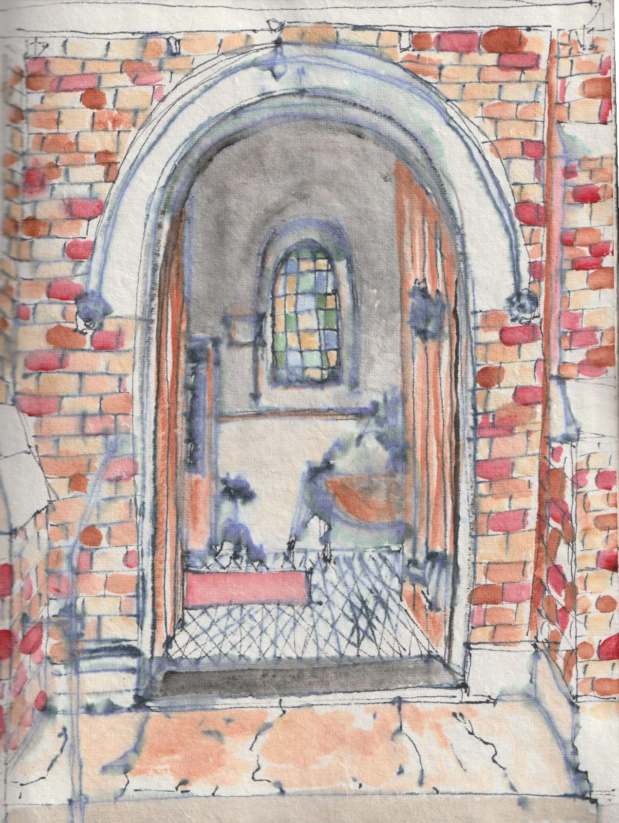 St Andrews church entrance, Coolamon, NSW Australia