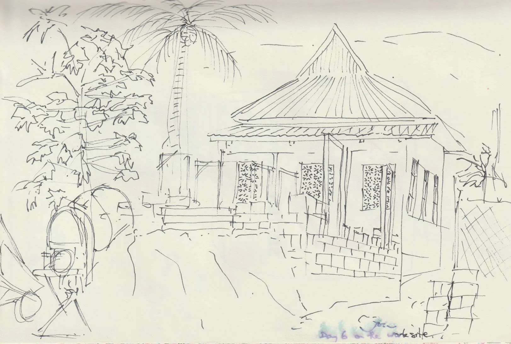 Worksite drawing, Hera, Timor Leste