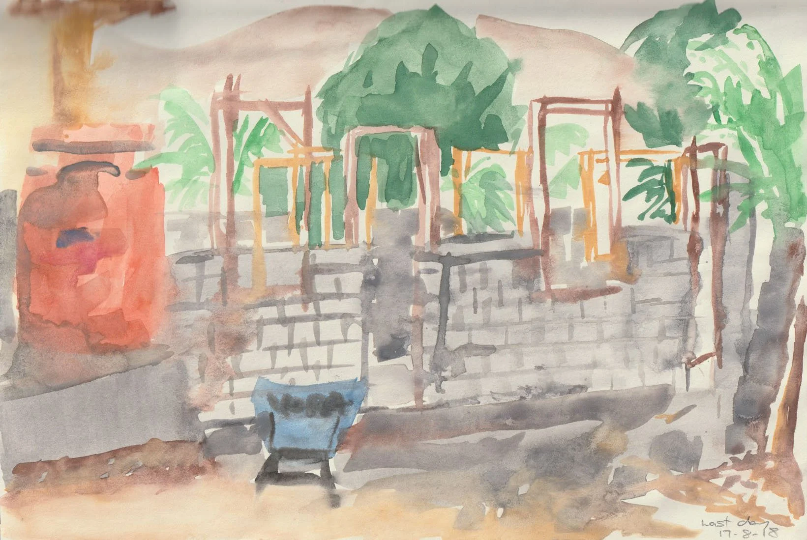 Work site in Hera, Timor Leste