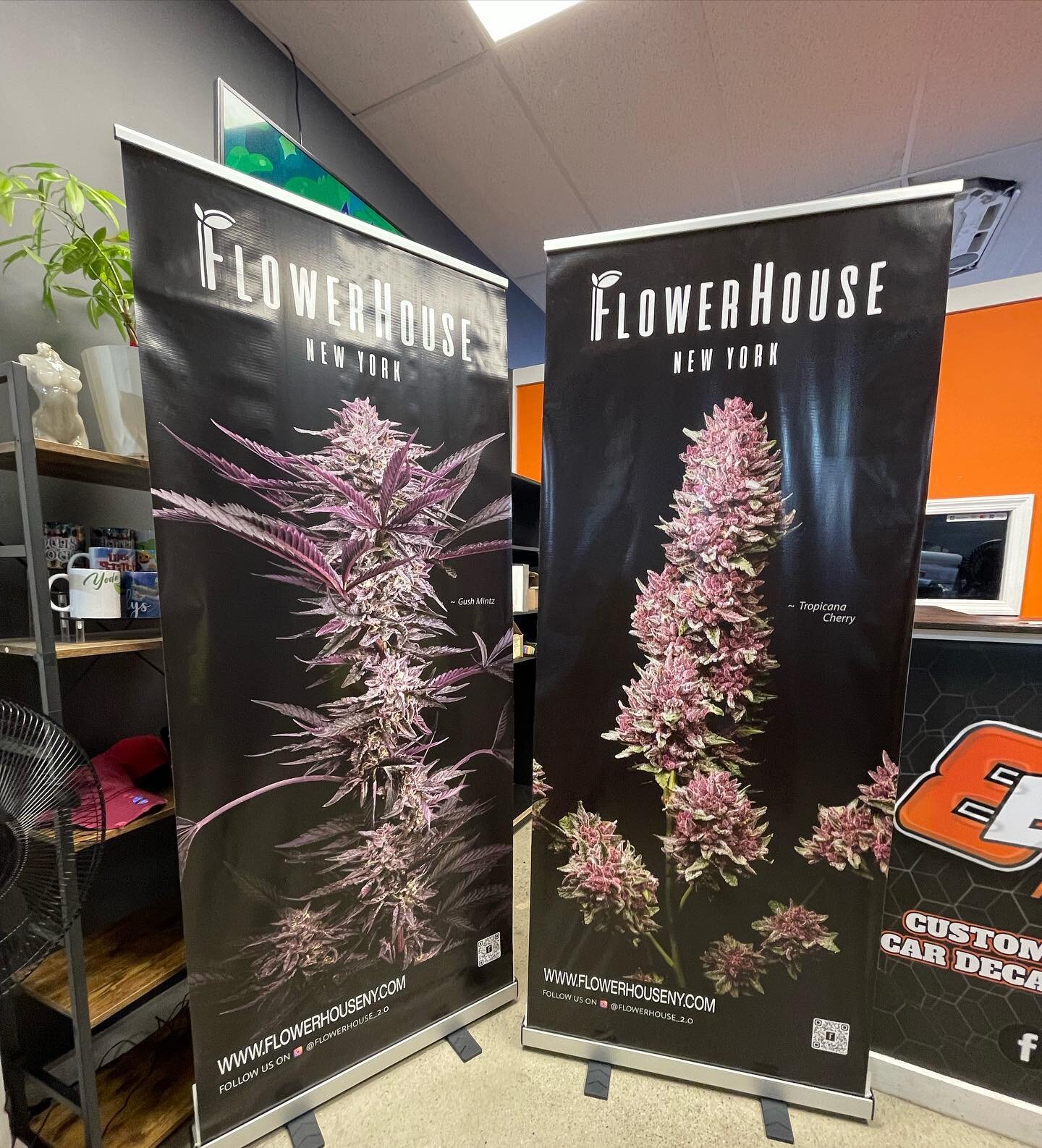 Retractable Banners &amp; Showcase done for FlowerHouse NY