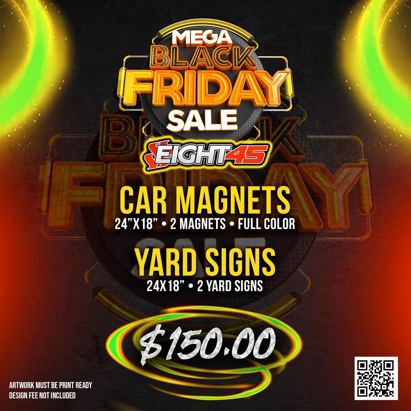 🌟 Don't Miss Our Black Friday Specials! 11/20-11/25🌟

🎉 Get Ready for Incredible Deals on Business Cards, Yard Signs, Car Magnets, and T-Shirts! 🎉

📇 Business Cards: Make a lasting impression with our high-quality business cards! Stand out from 