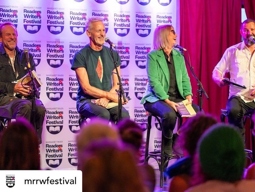 This was too much fun! Love these pics from a night of music and storytelling with @jondoust and @gillianoshaughnessy for @mrrwfestival 
#intoyourarms 
#nickcave 
@fremantlepress