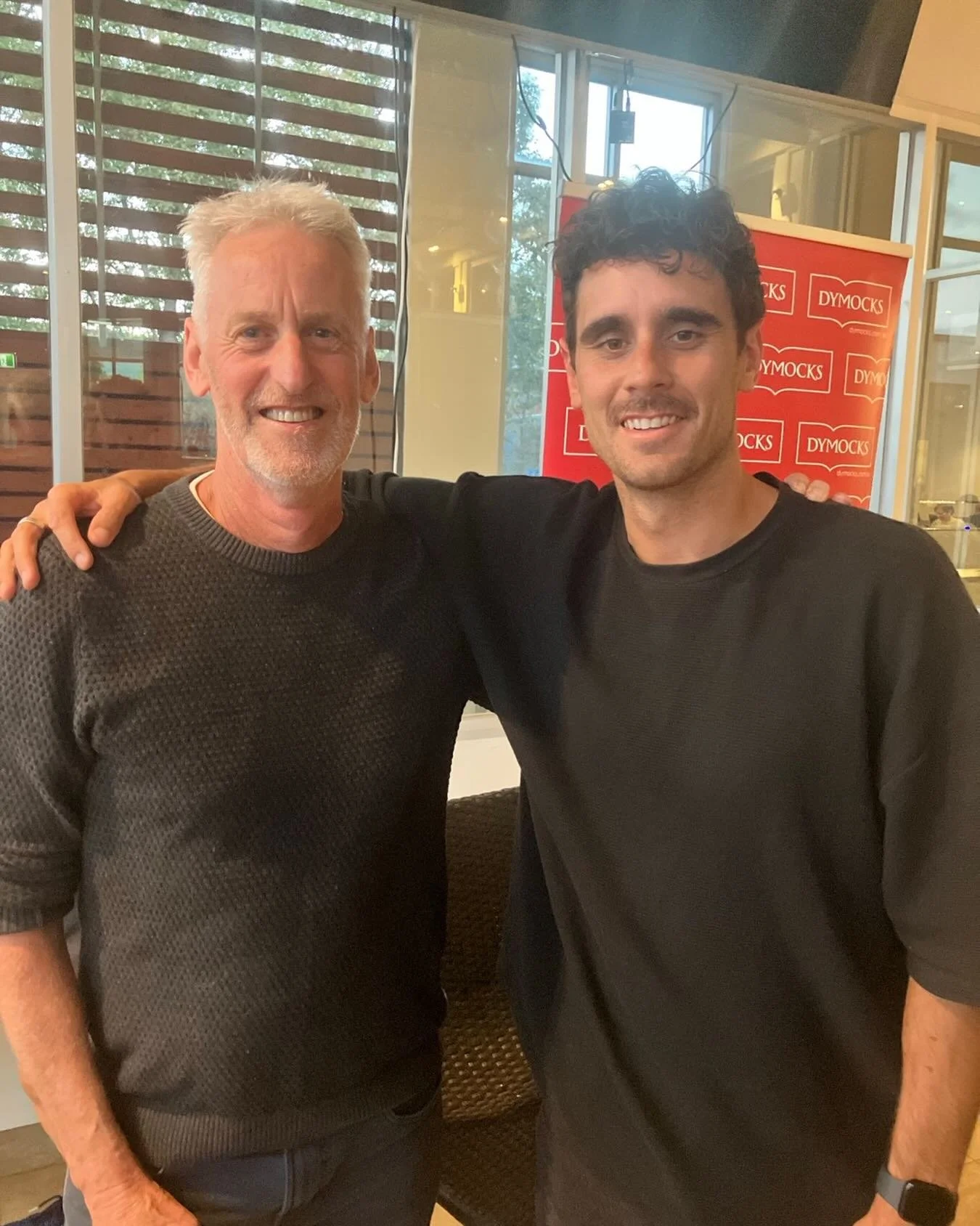 Great night at #booksinbars @dymockswaurnponds with this crime writing superstar @jppomare He may have disappointed his dad by not becoming an All Black but, like Rusty Crowe and Neil Finn, we&rsquo;re happy to claim him as an Australian 
@hachetteau