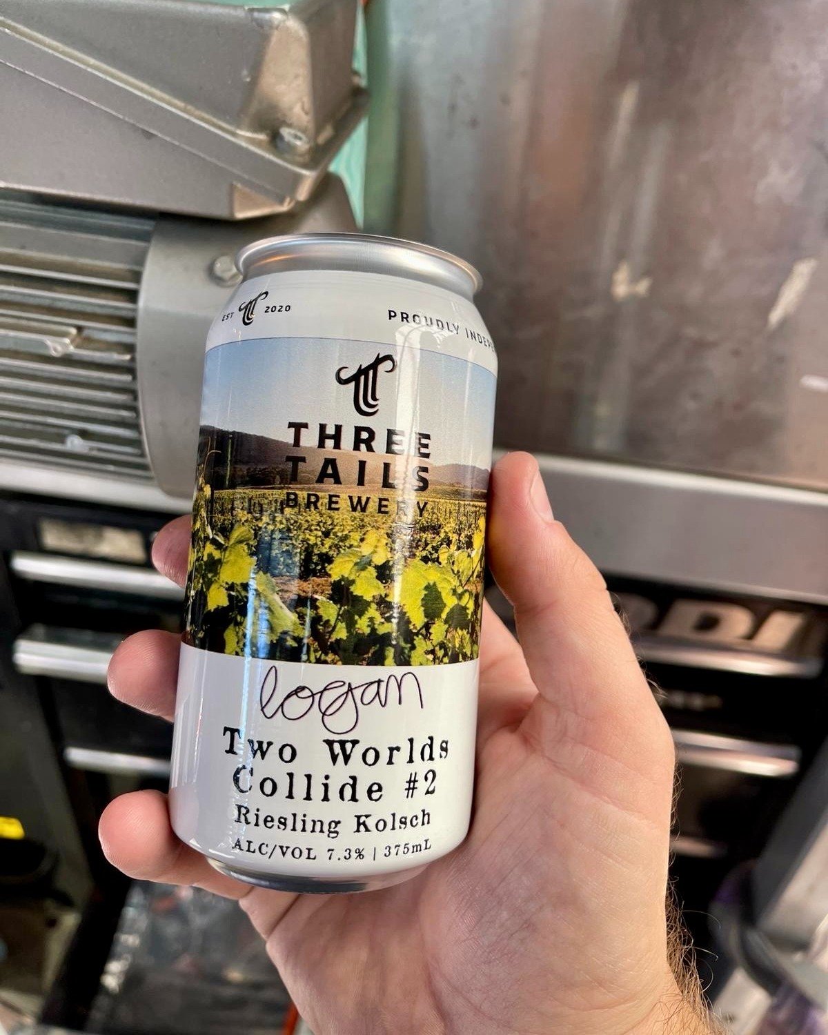 TWO WORLDS COLLIDE | Beer lovers, say hello to our brand new beer, Two Worlds Collide 2.0, which perfectly sums up our collab with @logan_wines 🍻 A Riesling Kolsch that brings together our brewing expertise, with some of Logan&rsquo;s delicious grap