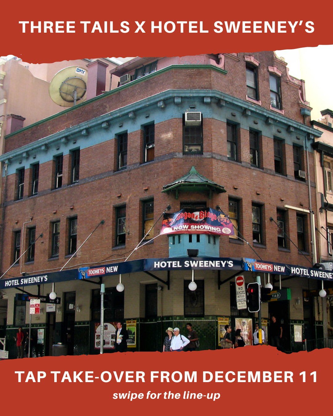 Today kicks off our tap take-over at Sydney&rsquo;s @hotelsweeneys 🙌🍺 We&rsquo;ve got 12 cracking craft beers (swipe for a look 👉) on-tap from today until they run out! If you&rsquo;ve fallen in love with our beers in Mudgee, then head down to Swe