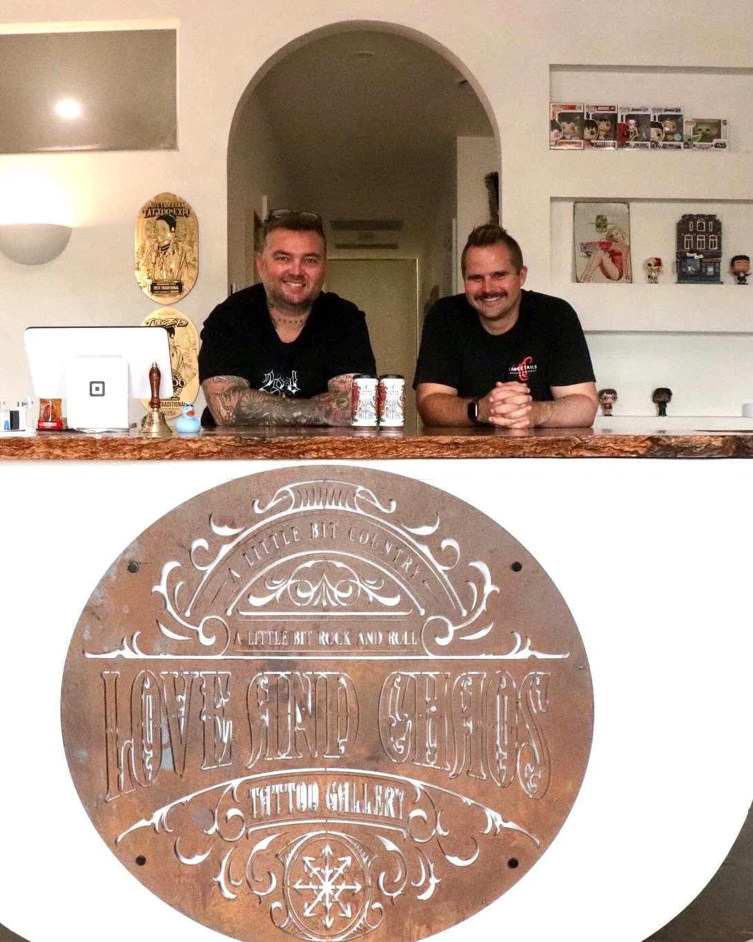 Catch our neighbours at Love &amp; Chaos tattoo parlour this Saturday, March 28 for their pop-up tattoo day 🙌 We&rsquo;ll be supporting the session with cans of our Love &amp; Chaos collab beer available to purchase, while they bring live tunes to o