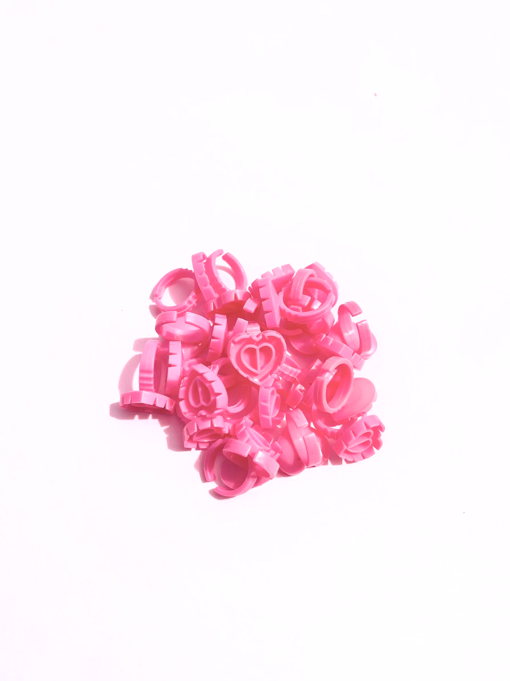 Heart-shaped Glue Rings