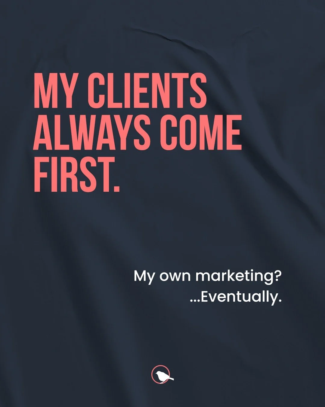 My clients always come first. My own marketing? ...Eventually.

March has been the kind of month where every week I think "next week I'll sort out my own content" and then a client deadline lands and next week becomes a concept rather than 