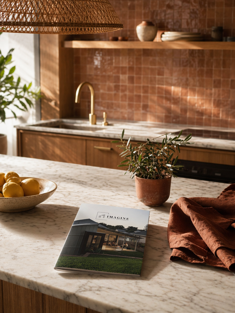 Editorial capability statement design for Brisbane architectural residential builder Imagine Property Development