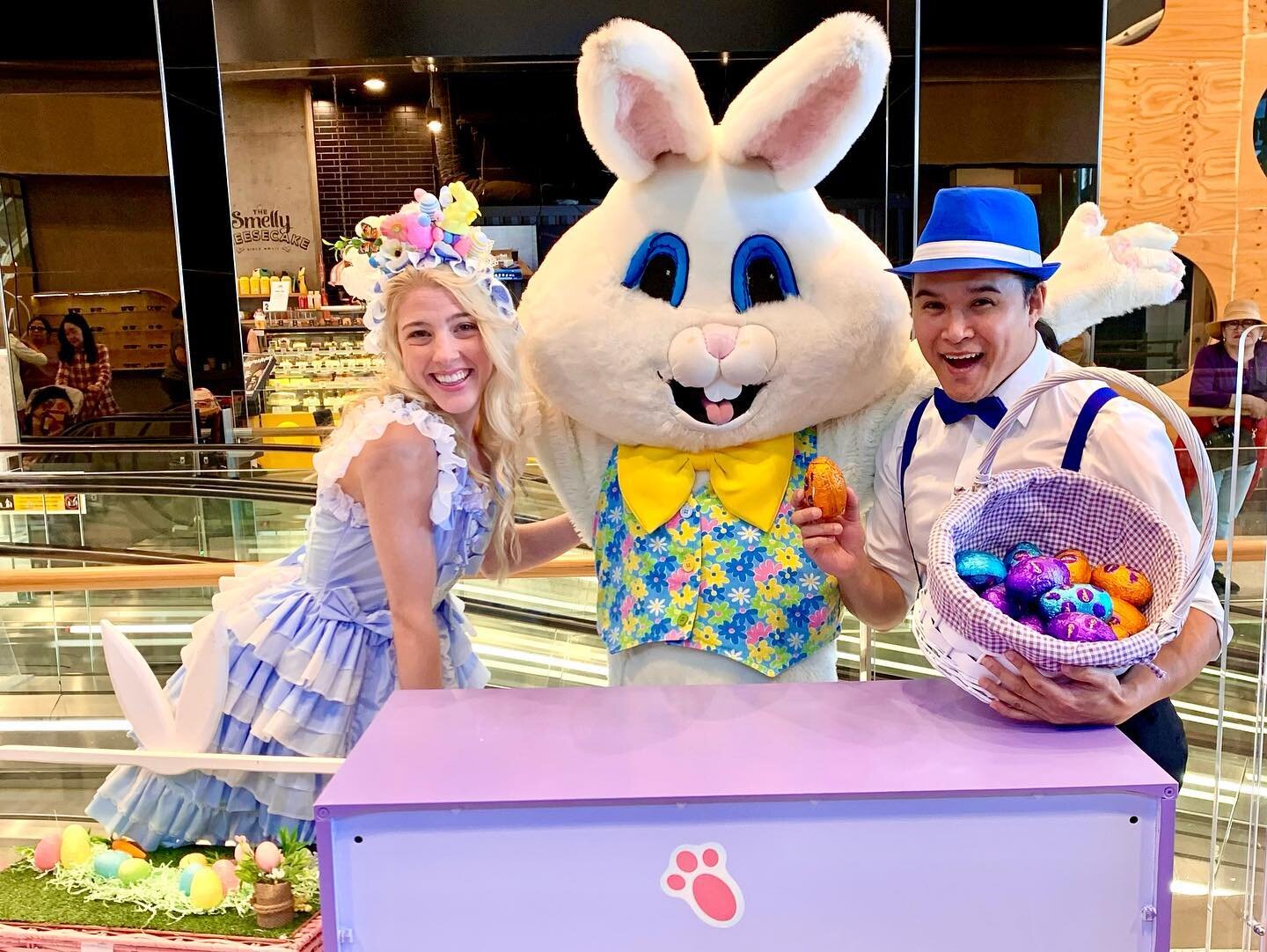 18 centres, 4 new easter themed musical activations, 2 bunny brunches, Easter craft workshops, Easter photography, 7 Easter egg hunts, little chefs &amp; Easter festivities and countless bunny appearances over two huge weeks and we made it. 🐰🙏
.
.
