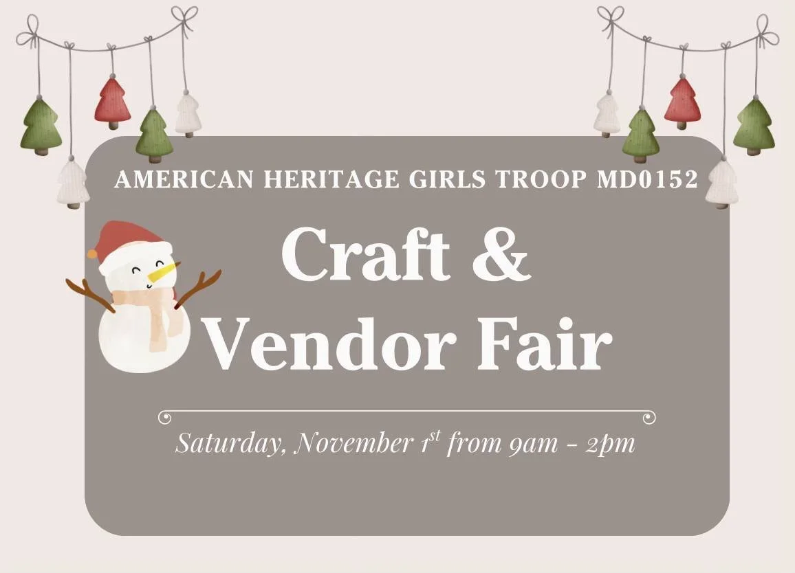 American Heritage Girls Troop 0152 Craft & Vendor Fair